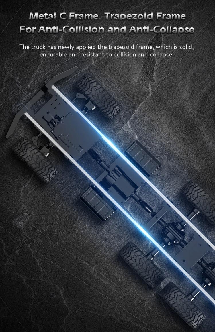 JJR/C Q60 Transporter-1 全身1:16迷你2.4GHz遙控6輪履帶越野軍用卡車玩具，Q60
