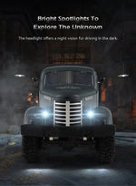 JJR/C Q60 Transporter-1 全身1:16迷你2.4GHz遙控6輪履帶越野軍用卡車玩具，Q60