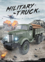 JJR/C Q60 Transporter-1 全身1:16迷你2.4GHz遙控6輪履帶越野軍用卡車玩具，Q60