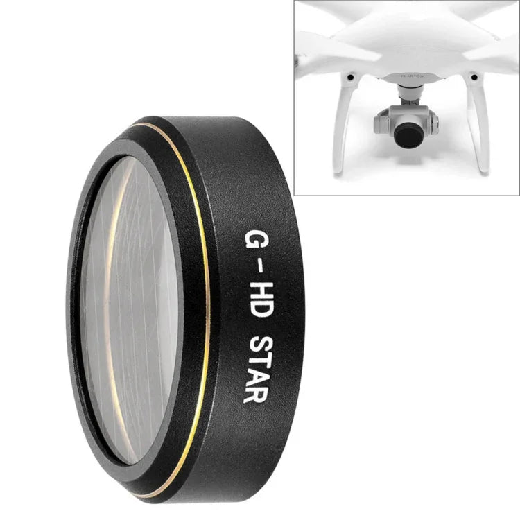 DJI Phantom 4 Pro用高清無人機星光效果6點鏡頭濾鏡，星光