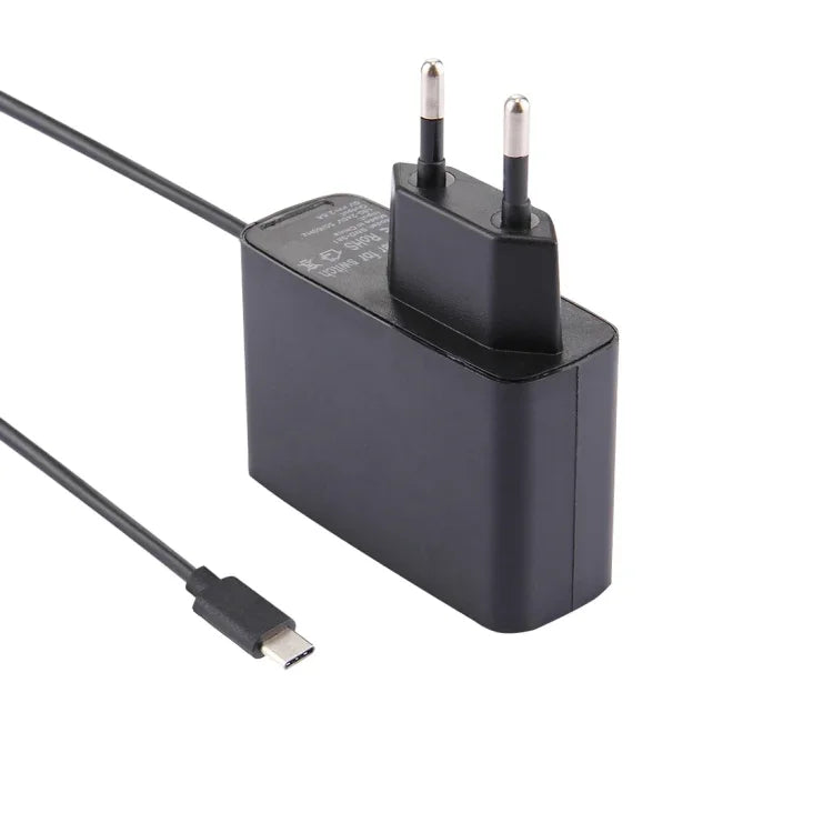 適用於 Nintendo Switch NS 遊戲主機牆壁適配器充電器，DC 5V，線長：1.5m，歐規插頭（黑色），適用 Switch NS 歐規插頭