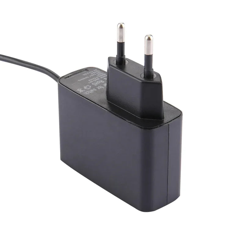 適用於 Nintendo Switch NS 遊戲主機牆壁適配器充電器，DC 5V，線長：1.5m，歐規插頭（黑色），適用 Switch NS 歐規插頭