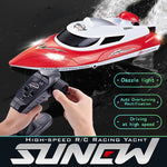 HongXunJie HJ806 2.4Ghz 水冷高速賽艇遙控船，帶遙控器，自動翻轉功能，控制距離 200 米