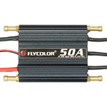 Flycolor Flymoster 系列 50A 2-6S 防水電子調速器 適用於遙控船，50A 2-6S