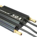 Flycolor Flymoster 系列 50A 2-6S 防水電子調速器 適用於遙控船，50A 2-6S