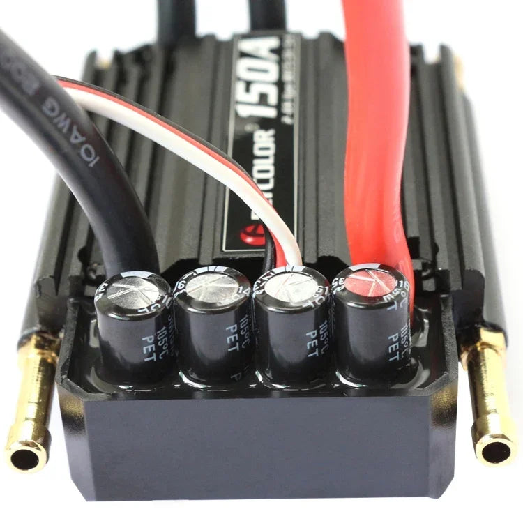 Flycolor Flymoster 系列 150A 2-6S 防水電子調速器 適用於遙控船，150A 2-6S