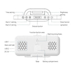 8821 LED Mirror Dual-purpose Snooze Alarm Clock, 8821(Black), 8821(White)