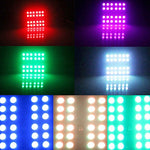 2 PCS Colorful 31MM Bicuspid Remote Control Car Dome Lamp LED Reading Light with 6 LED Lights, 31MM  6 LED Lights