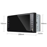848V 16 7吋多點觸控屏汽車GPS導航儀，支持TF卡/USB/AUX/MP5播放器/安卓及iPhone鏡像連接，848V