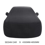 防塵防紫外線隔熱彈力棉轎車車罩，尺寸：S，4.3m~4.65m