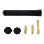 Carbon Fiber Aluminum Short Antenna Polished Universal Screws Base(Medium Size), 8cm