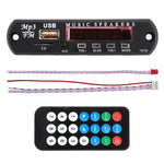 車用12V音頻MP3播放器解碼板 FM收音機 TF USB 3.5毫米AUX，無藍牙和錄音功能，無藍牙和錄音功能