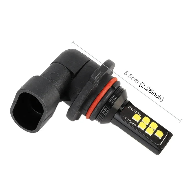 2 件裝 9005 DC9-16V / 3.5W / 6000K / 320LM 汽車霧燈 12LEDs SMD-ZH3030 燈，帶恆流，9005