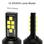 2 件裝 9005 DC9-16V / 3.5W / 6000K / 320LM 汽車霧燈 12LEDs SMD-ZH3030 燈，帶恆流，9005