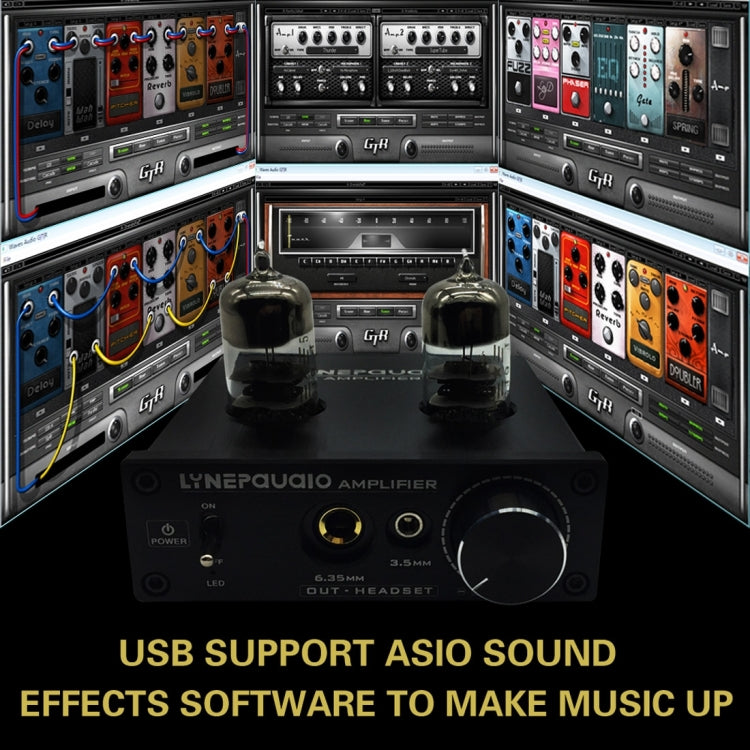 LINEPAUDIO A962 HiFi 6J9 真空管功率耳機放大器 USB ASIO 音效卡，A962