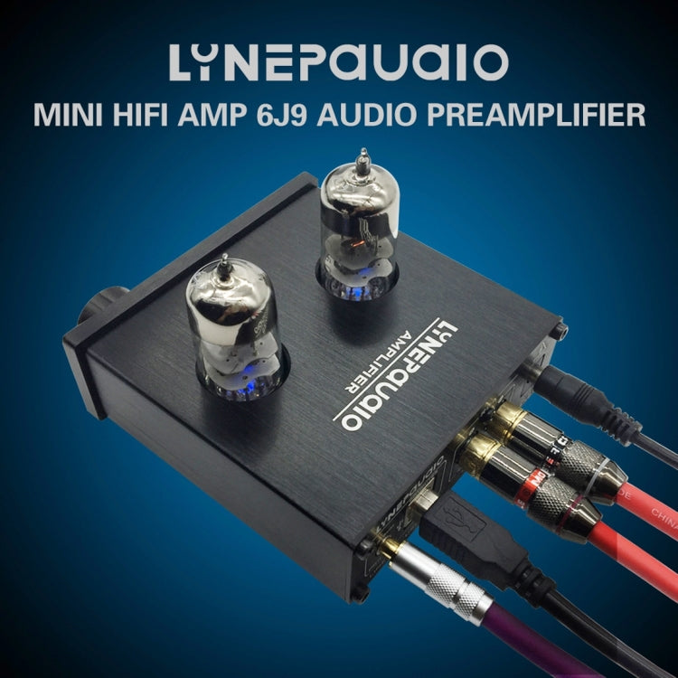 LINEPAUDIO A962 HiFi 6J9 真空管功率耳機放大器 USB ASIO 音效卡，A962