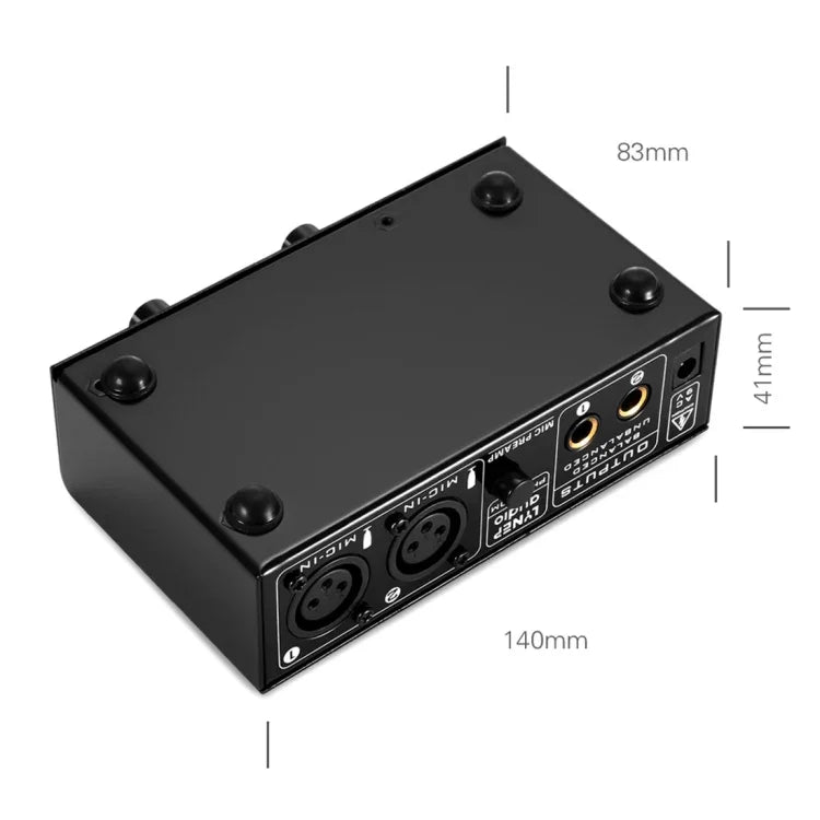 LINEPAUDIO A961 雙通道麥克風放大器 電吉他 電貝斯放大器，A961