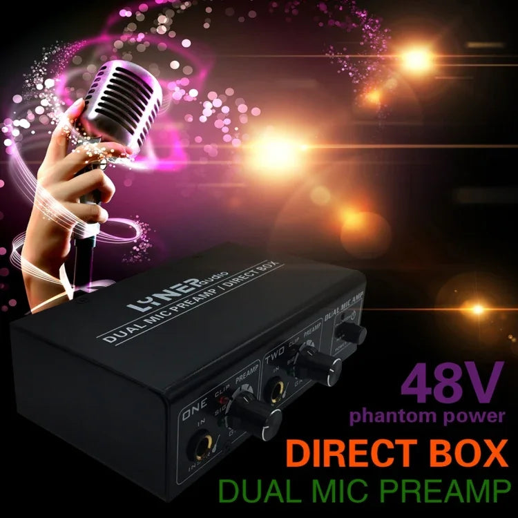 LINEPAUDIO A961 雙通道麥克風放大器 電吉他 電貝斯放大器，A961