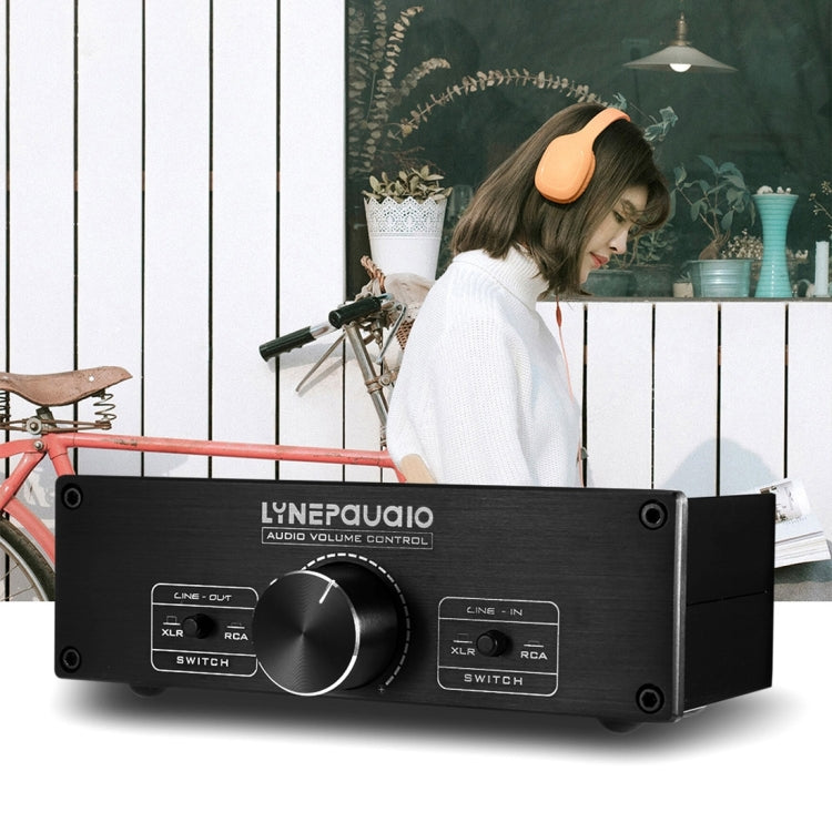 LINEPAUDIO A967 全平衡被動前置放大器 主動式揚聲器雙聲道音量控制器，A967