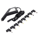 筆記型電腦電源 90W 通用車用充電器，附 8 個電源轉接頭及 1 個 USB 埠，適用 Samsung、Sony、Asus、Acer、IBM、HP、Lenovo，車用充電器
