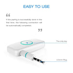 Doosl DSER102 Mini Car Bluetooth Wireless Music Receiver with 3.5mm Stereo Input Jack, DSER102