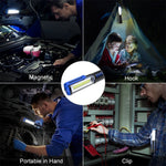 Jtron Car Home Car Work Maintenance Lamp Inspection Maintenance Light Emergency COBLED Charging Lamp, Work Maintenance Lamp