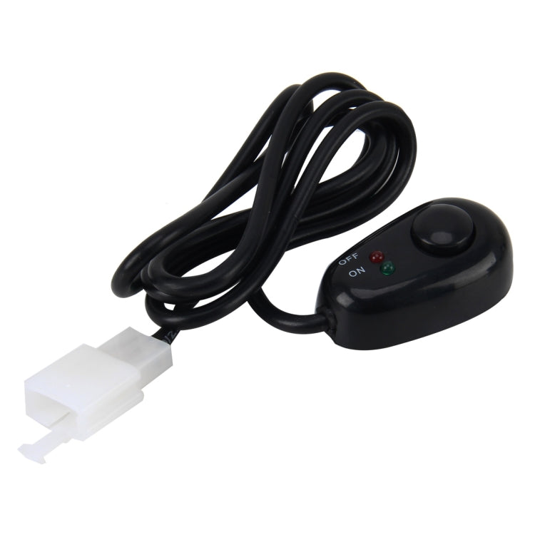 Car Truck Boat Switch Toggle Light Switch 3Pins DC12/24V Car Auto Universal DIY 3 Pin Drop-shaped Switch OFF-ON Push Button with Red and Green Indicator Light, Cable Length: 90cm, Button 3