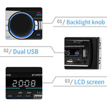 SWM-530 12V 通用車用雙USB充電器 收音機接收器 MP3播放器，支持FM和藍牙，帶遙控器，SWM-530