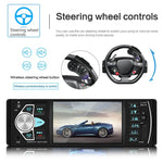 SWM-4022D 高清4.1英寸 12V 通用車用收音機接收器 MP5播放器，支持FM、藍牙和TF卡，帶遙控器，SWM-4022D