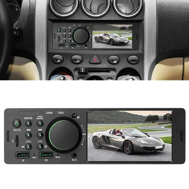 7805 4.1 inch Universal Car Radio Receiver MP5 Player, Support FM & Bluetooth & TF Card with Remote Control, 7805