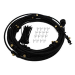 Outdoor Lawn Garden PE Mist Watering Line Misting Cooling System with 6 x Mist Nozzles, Length: 6m, Length: 6m