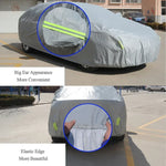 PEVA Anti-Dust Waterproof Sunproof SUV Car Cover with Warning Strips, Fits Cars up to 5.1m(199 inch) in Length, 199inch (XL)