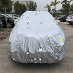 PEVA Anti-Dust Waterproof Sunproof SUV Car Cover with Warning Strips, Fits Cars up to 4.8m(187 inch) in Length, 187inch (L)