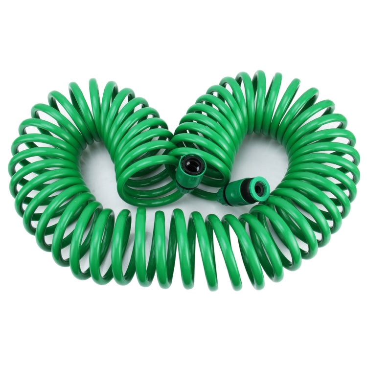 園藝灌溉系列彈簧管軟管伸縮螺旋管帶水接頭轉接器和連接器，長度：30米，30米伸縮管