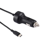 任天堂 Switch 2.4A USB-C / Type-C 旅行車用充電器，線長：2 公尺（黑色），車用充電器