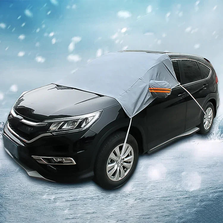 車用擋風玻璃防雪罩遮陽布霜凍防護罩，240 x 210 cm