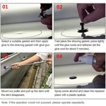 7 in 1 Auto Repair Body Tool Kit PDR Dent Paintless Repair Tools Dent Puller T Bar Slide Hammer Reverse Hammer for Dent, 7 in 1