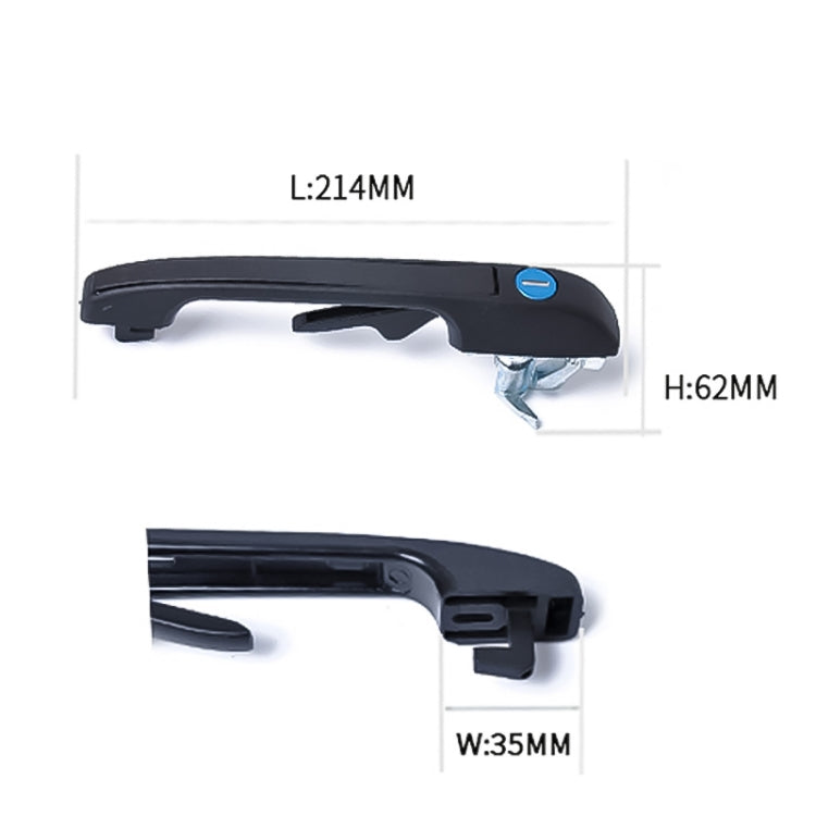 A0171 Front Door Left 191837206A and Right 193839205A Handle for Volkswagen Golf, A0171