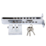 Car Auto Stainless Steel  Anti-theft Clutch Lock Car Brake Safety Lock Tool Accelerator Pedal Lock with Keys Suitable for Clutch Height Under 19.5cm, Clutch Height Under 19.5cm