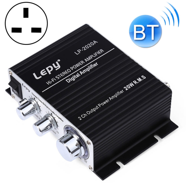 LP-2020A 車用/家用 HIFI 放大器音響，支援 MP3，英國插頭附3A電源，英國插頭