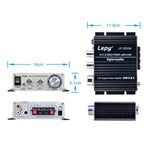 LP-2020A 車用/家用 HIFI 放大器音響，支援 MP3，英國插頭附3A電源，英國插頭