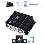 LP-2020A 車用/家用 HIFI 放大器音響，支援 MP3，英國插頭附3A電源，英國插頭