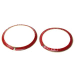 2 PCS/Set Zinc Alloy Steering Wheel Decoration Ring Sticker Logo Car Styling Modification Car Front Logo Ring Decoration Rear Cover Trim Hood Emblem Rings for BMW 3 Series, For BMW 3 Series