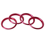 4 PCS Car Outlet Decorative Rings Aluminum Alloy Air Outlet Chrome Trim Ring Car Dashboard  Air Vents Cover Sticker Decoration for Audi A3, For Audi A3