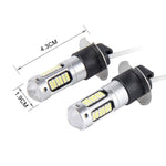 2 PCS H3 10W 30 SMD-4014 LEDs Car Fog Light, DC 12V, H3 (White Light), H3 (Blue Light), H3 (Orange Light)