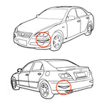 2 PCS YI-237 Universal Car Body Bumper Guard Protector Sticker Turning Guard/Car Crash Bar Bumper Strips /Car Crash Strips/Anti-rub Strips/Anti-rub Bar, Bumper Guard