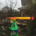 10個高壓塑膠瓶飲料手推車槍噴霧往復噴霧器可樂瓶噴霧器手動壓力噴霧器，隨機顏色發貨，10個