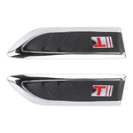 2 PCS Car Side Air Intake Flow Vent Fender Decorative Stickers Cover, Side Air Intake Flow Vent Cover