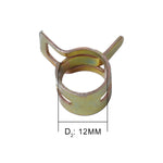 10 PCS 12mm Car Spring Clip Fuel Line Hose Clip Water Pipe Air Tube Clamp Fastener, 10 PCS 12mm