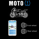 Motorcycle Bluetooth Tire Pressure Monitoring System TPMS Mobile Phone APP Detection 2 External Sensors, TPMS